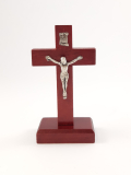 Křížek na postavení - mahagon, malý 5,5 x 10 cm