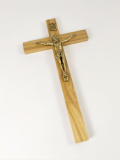 Kříž světlý s Kristem zlatý 12,5 x 23 cm