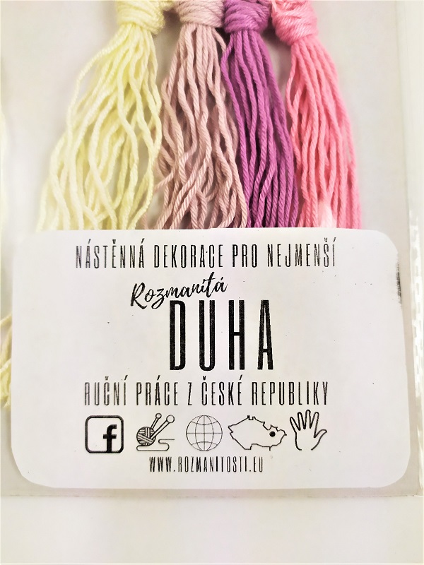 Duha červená - dekorace pro nejmenší do dětského pokojíčku