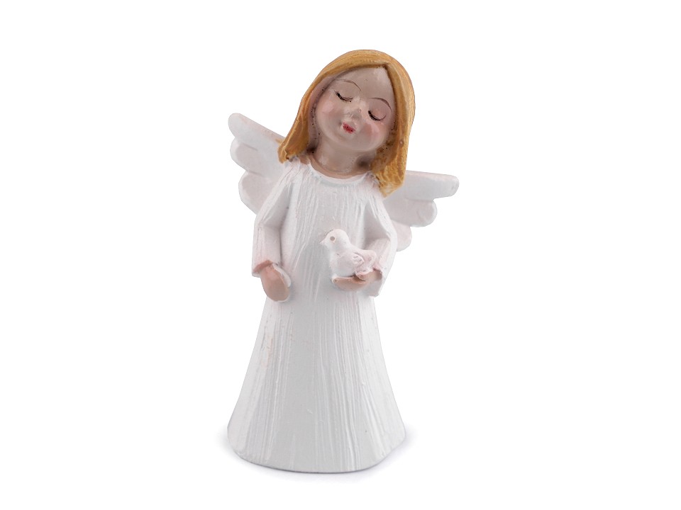 Dekorace anděl malý 6,5 x 3,5 cm