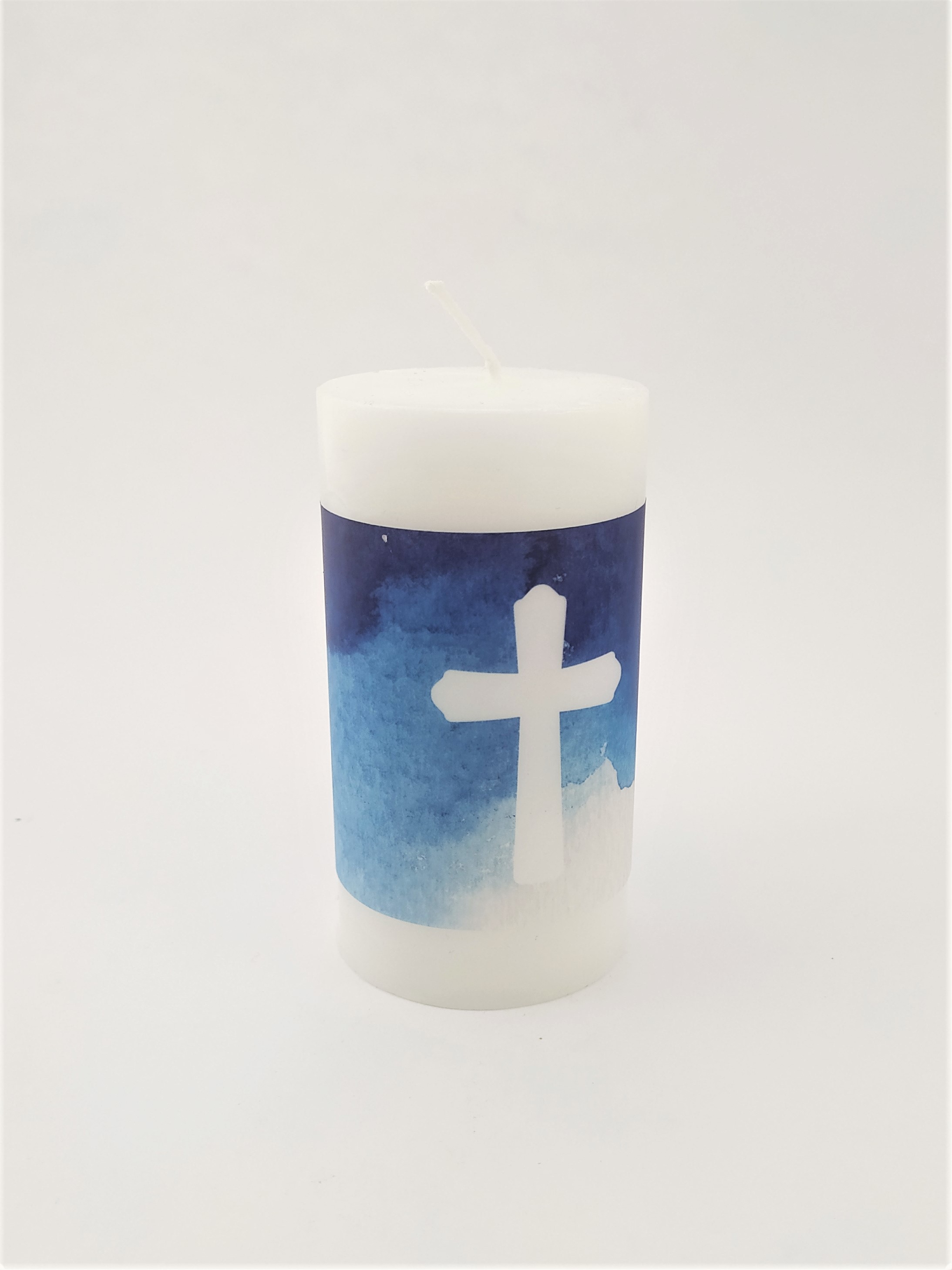 Svíčka modrý kříž