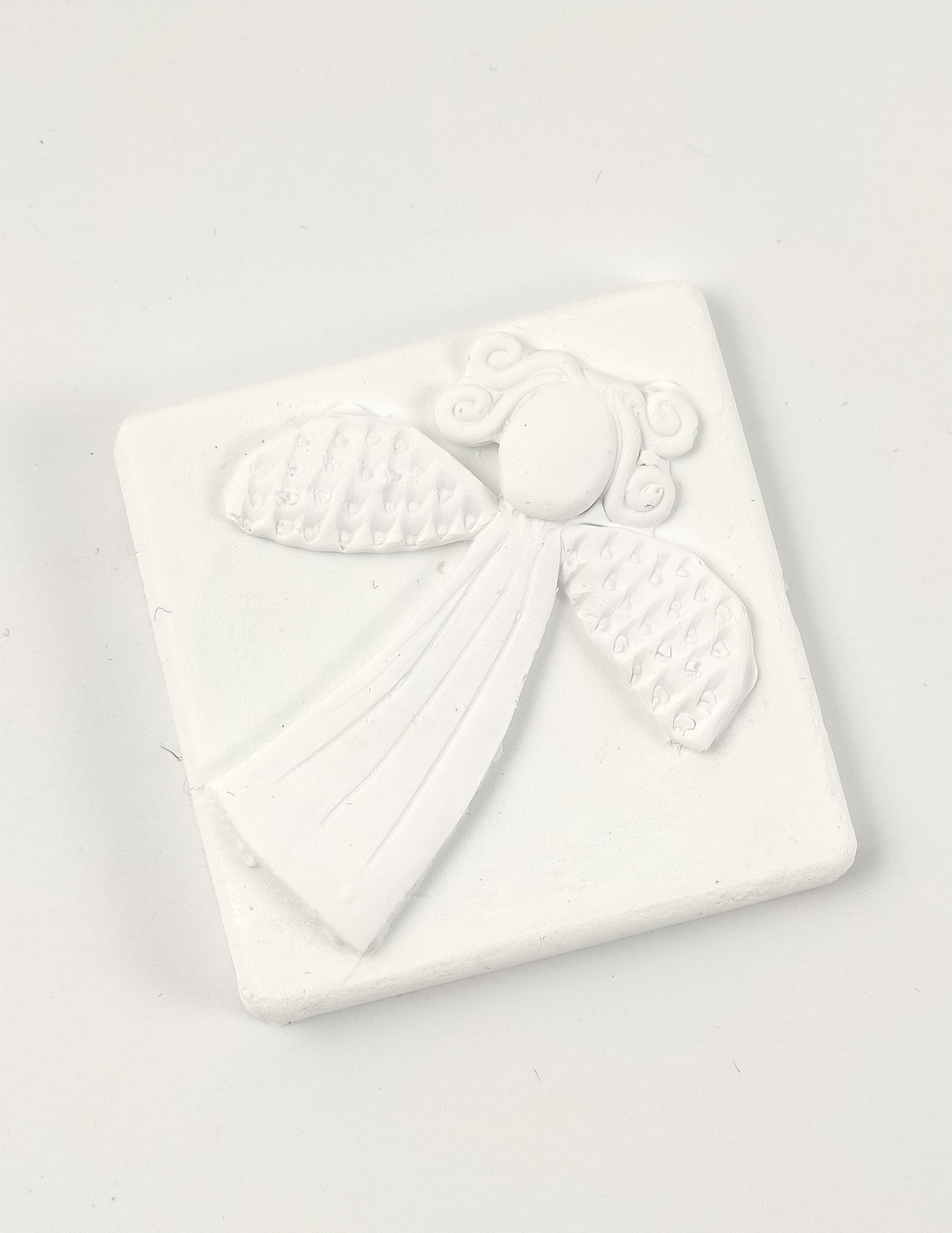 Mýdlo čtvercové - Anděl, ručně vyráběné, baleno dárkově v organz. pytlíčku