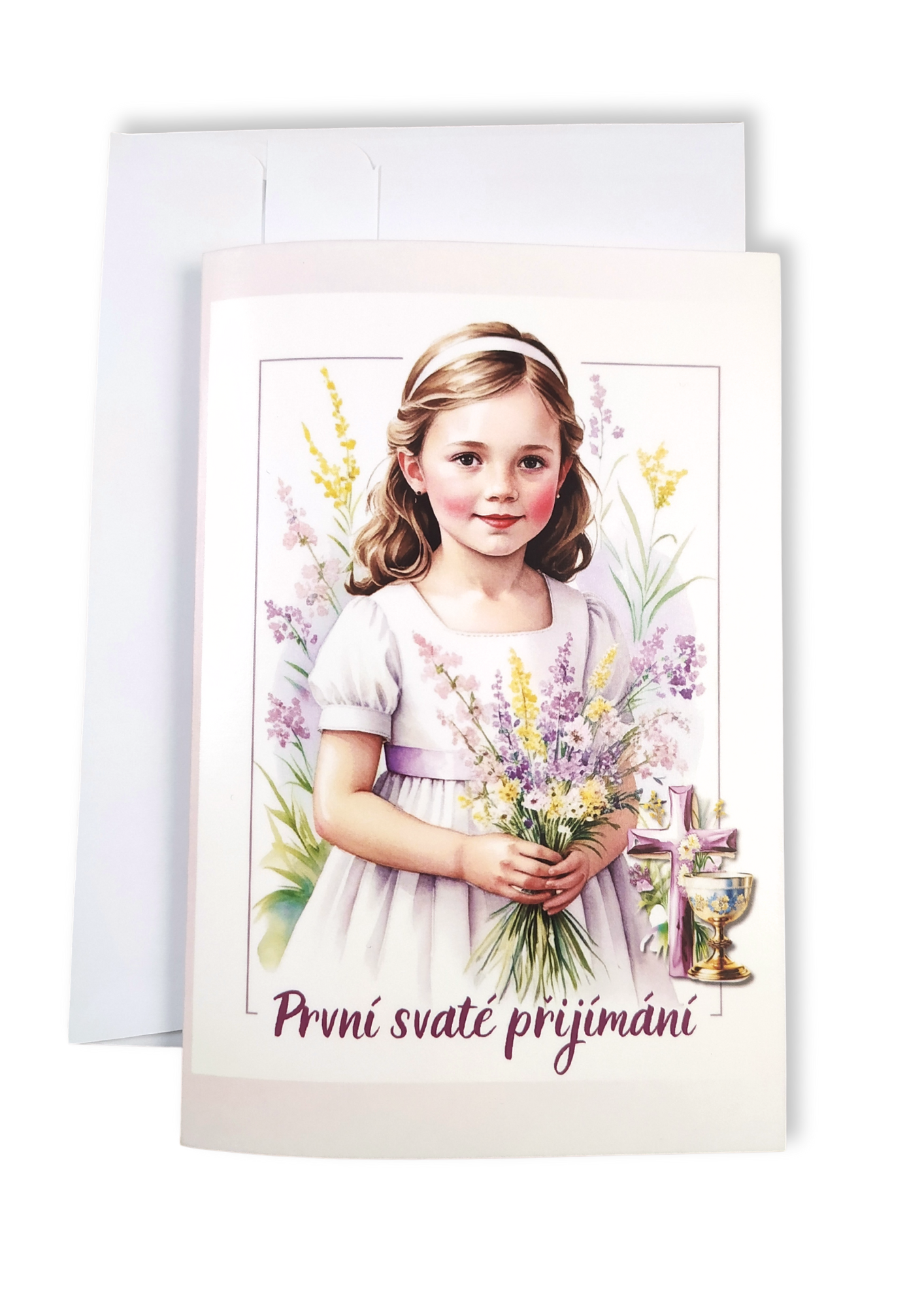 Přání k prvnímu svatému přijímání - dívka