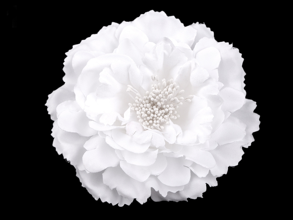 Brož květ bílý