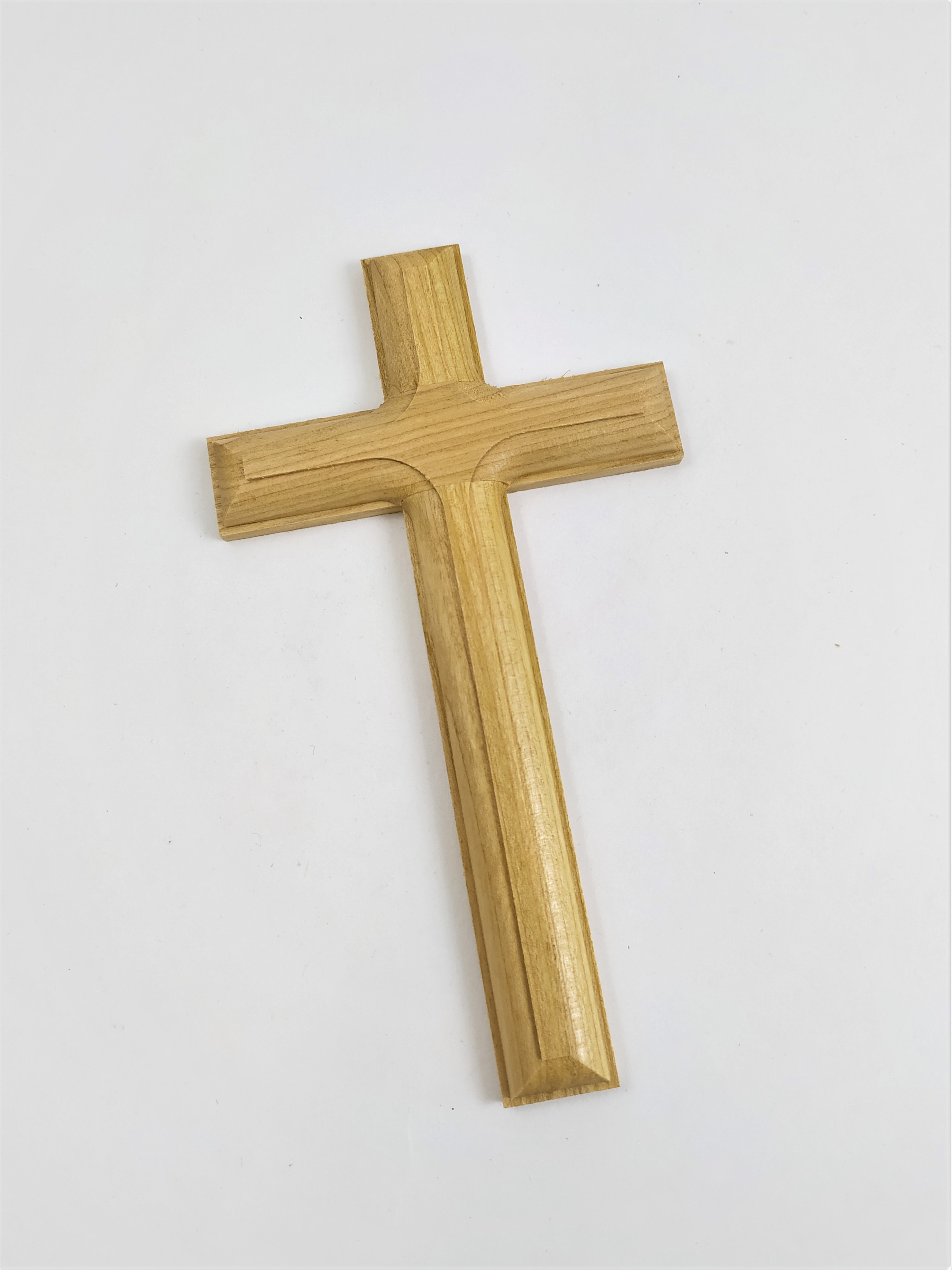 Kříž jednoduchý světlé dřevo