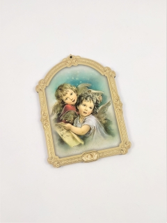 Obrázek na zeď malý - Andělské děti 7 x 9,5 cm