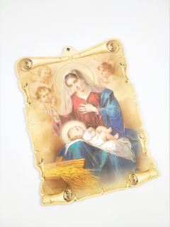 Obrázek na zeď velký - Panna Maria s dítětem7 x 22 cm