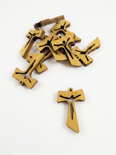 Křížek dřevěný - přívěsek