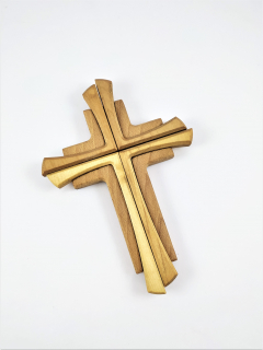 Dřevěný kříž skládaný  21 x 15 cm