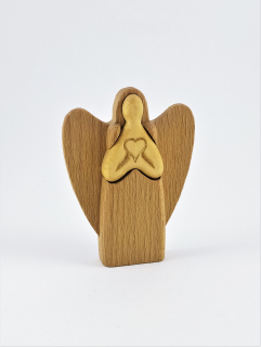 Dřevěný andílek 7,5 x 10 cm