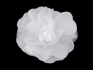 Brož růže bílá