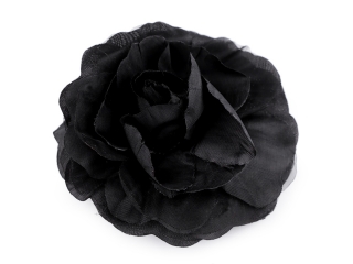 Brož růže černá