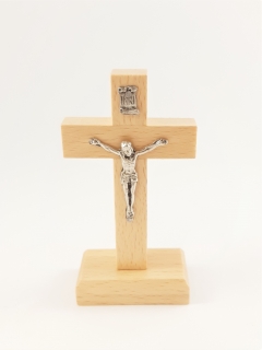 Křížek na postavení - světlý, malý 5,5 x 10 cm